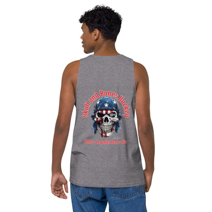 Merica Maverick Men's Tank Top: Sizzle & Style on Ice