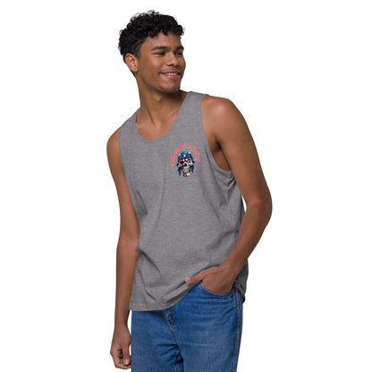 Merica Maverick Men's Tank Top: Sizzle & Style on Ice