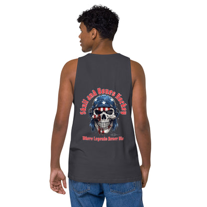 Merica Maverick Men's Tank Top: Sizzle & Style on Ice