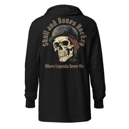 Rebellious Rink Raider Long Sleeve Hooded Tee