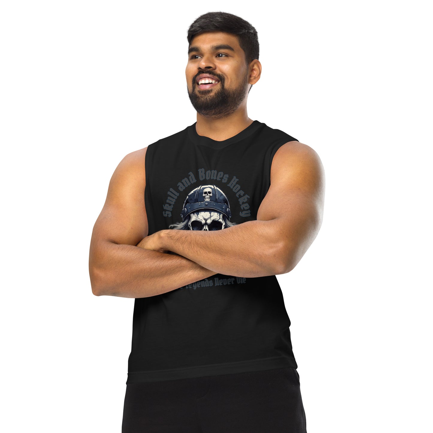 Skull and Bones Hockey Sleeveless Tank