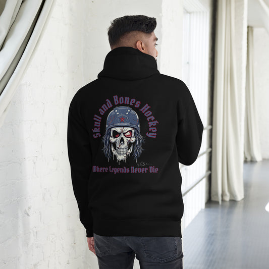 The Flowmaster Sweatshirt: Skull, Bones & the Spirit of Hockey Hair -Unisex Hoodie