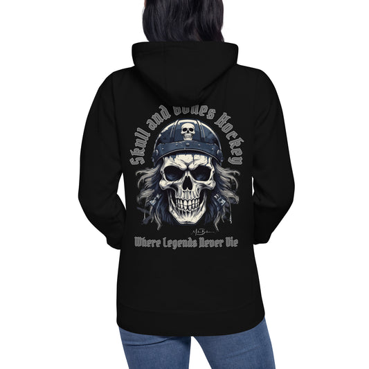 Skull and Bones Hockey Hoodie - Unisex Hoodie