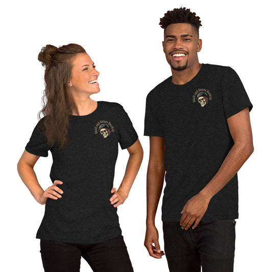 Rebellious Rink Raider Tee by Skull and Bones Hockey - Unisex